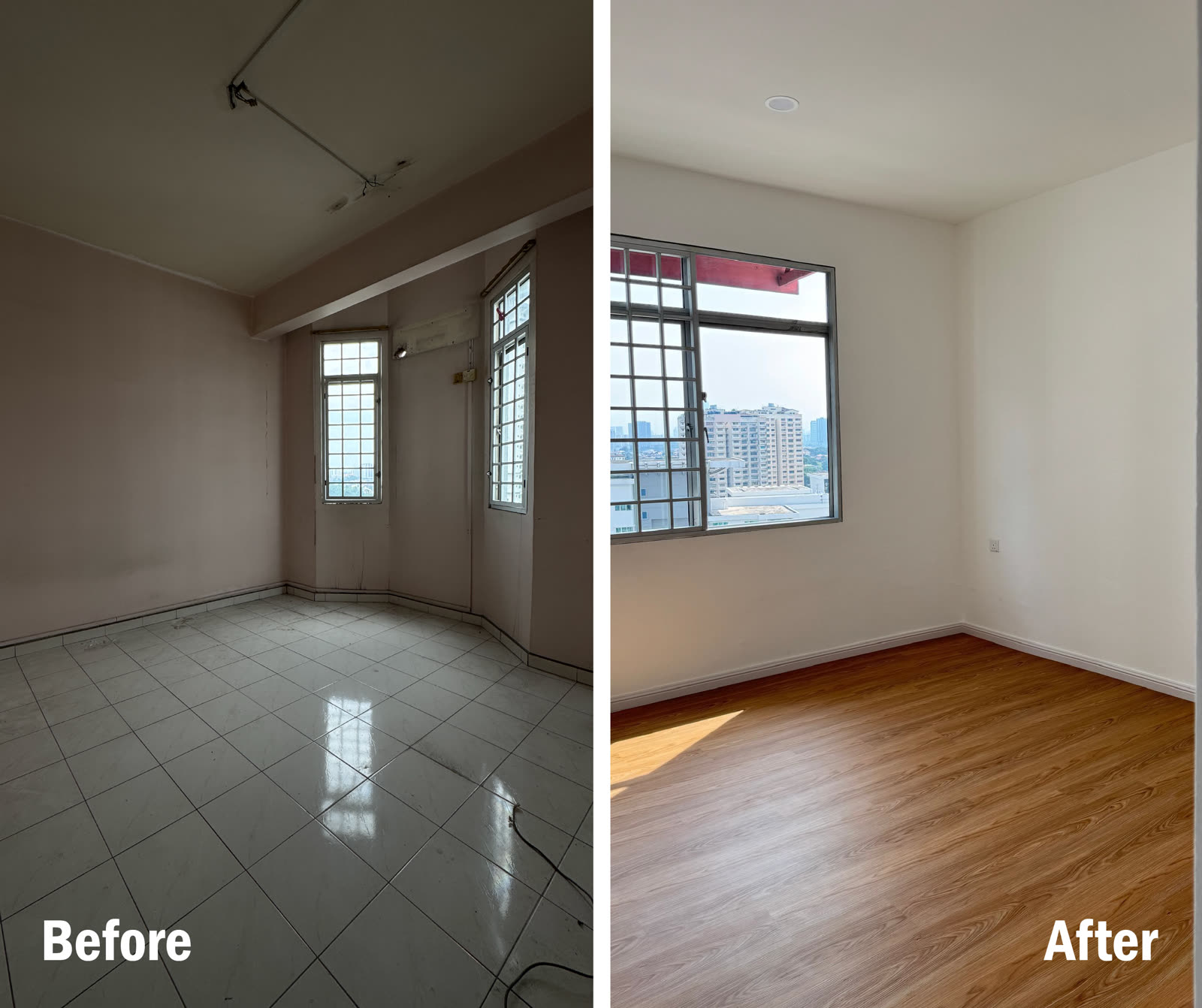 Brickswell 工程 Before / After：客厅翻新