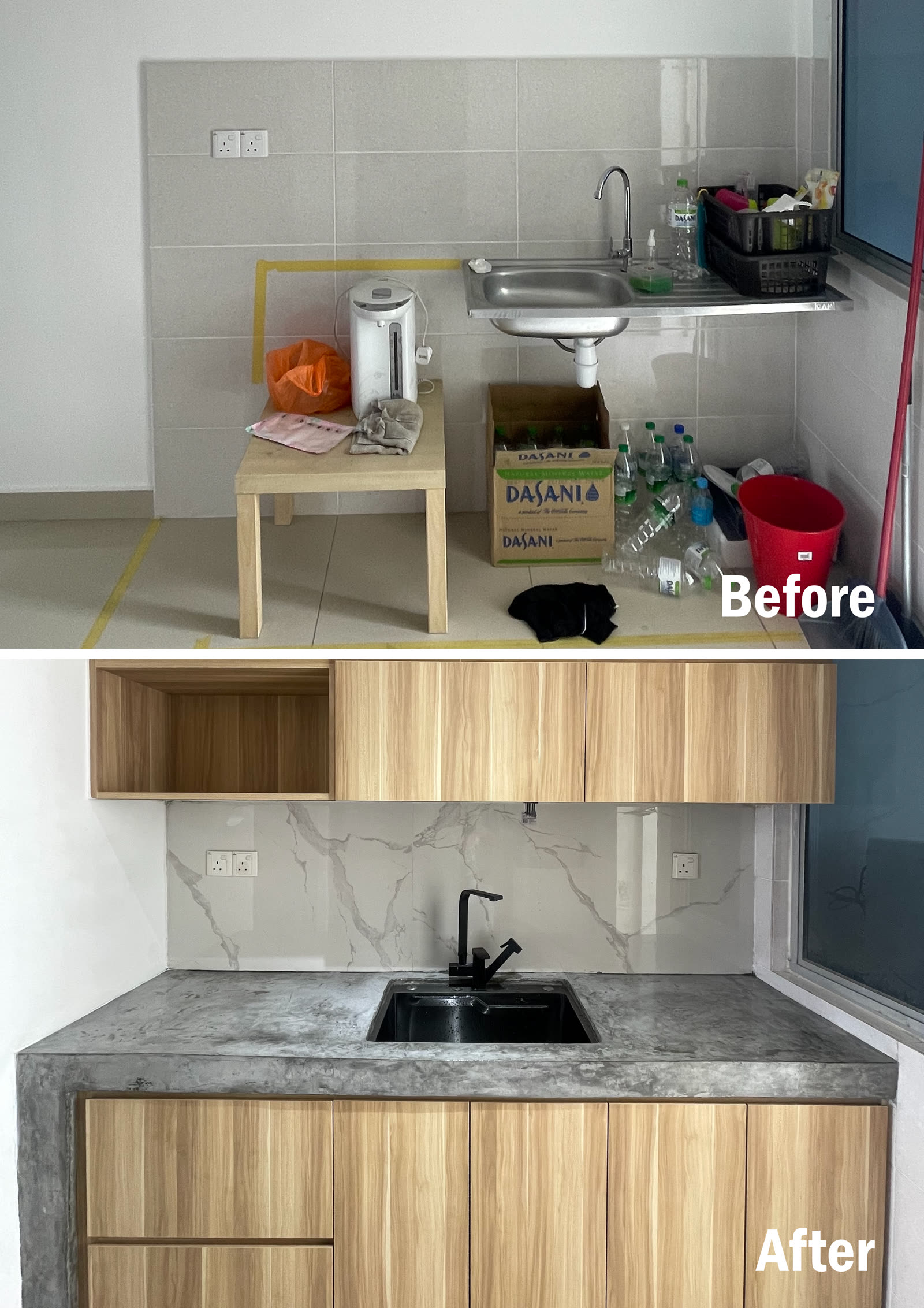 Brickswell 工程 Before / After：厨房橱柜