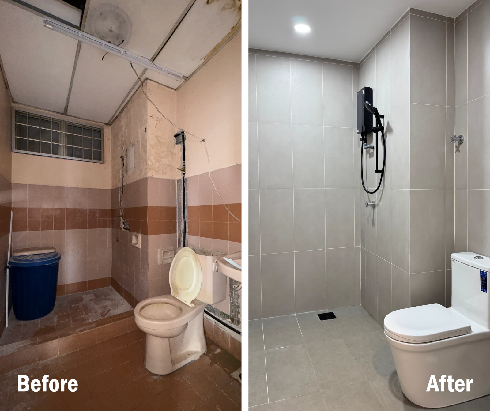 Brickswell 工程 Before / After：浴室翻新